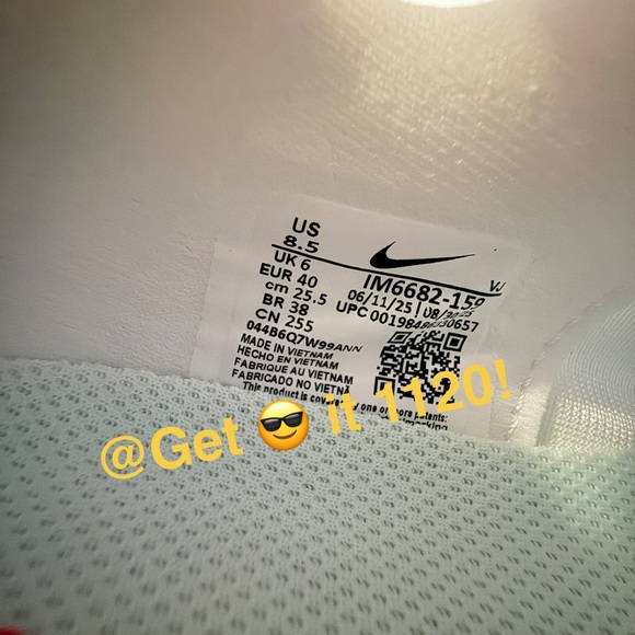 Nike Vomero Plus Women's Road Running Shoes White Blue Pink Glacier IM6682-159 - Picture 9 of 11